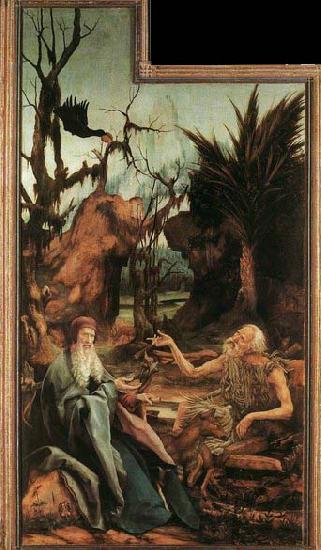 Matthias  Grunewald Sts Paul and Antony in the Desert France oil painting art